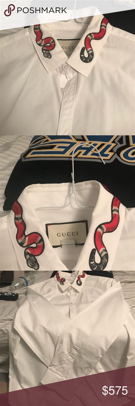 gucci dress shirt snake